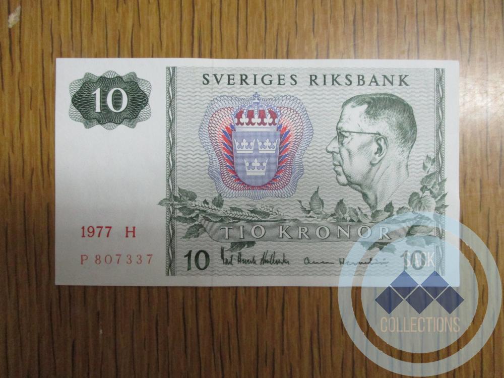 Ten Swedish Kroner Bill (1977)