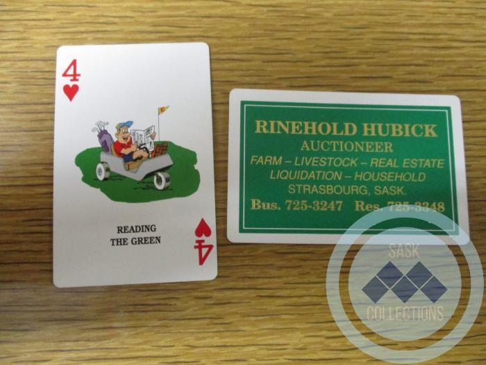 Deck of Rinehold Hubick Business Playing Cards