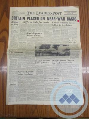 The Leader-Post: “Britain Placed on Near-War Basis” (February 13, 1947)