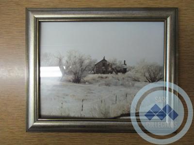 Framed Photograph of the Fox Family Home 